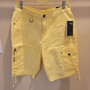Yellow Bermuda shorts